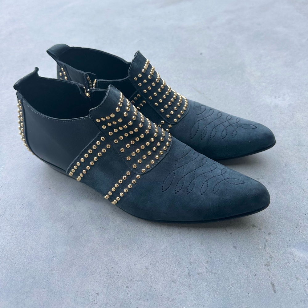 ANINE BING Charlie Low Studded Ankle Boots 39